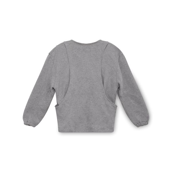 Vejas Grey Crewneck Sweater