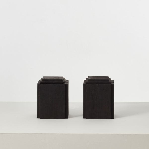 David Horan Charred Wood Vessels 016-017, UK, 2024