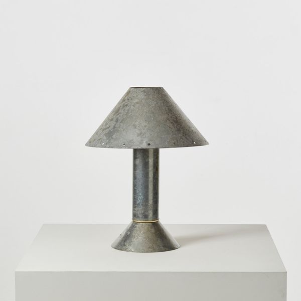 Ron Rezek Zinc Desk Lamp, US, 1980s