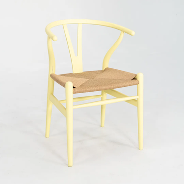 Soft Yellow Wishbone Chair by Hans Wegner for Carl Hansen, 2021