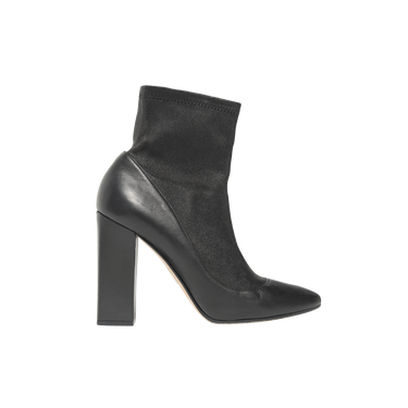 Tamara Mellon Black Leather Sock Boot