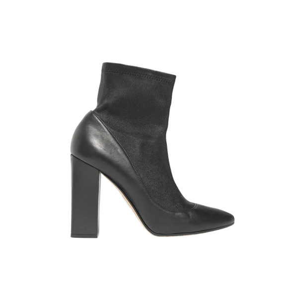 Tamara Mellon Black Leather Sock Boot