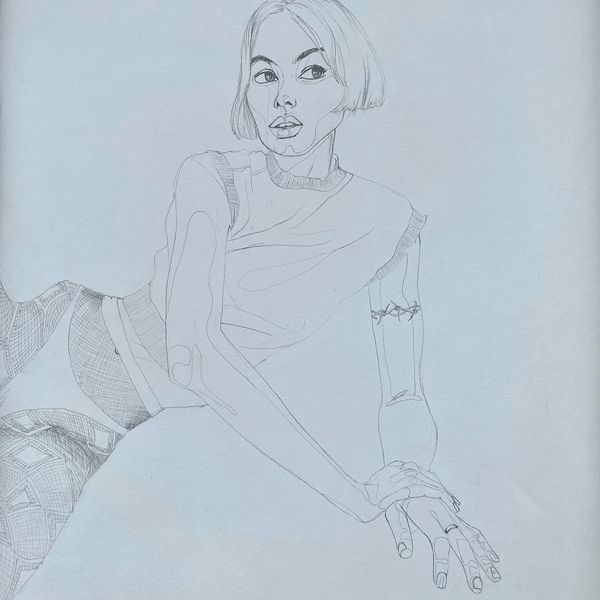 Ellie On Bridget Drawing