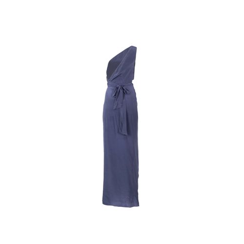 Azeeza Periwinkle Silk Wrap Gown