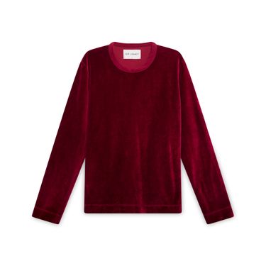 Our Legacy Ruby Red Velour Crewneck