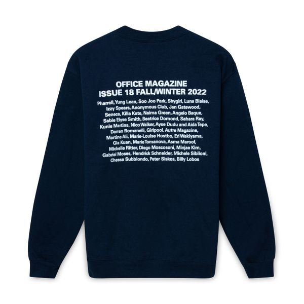 Office Magazine Issue 18 Navy Crewneck