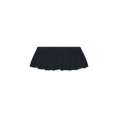 Miaou Black Pleated Mini Skirt