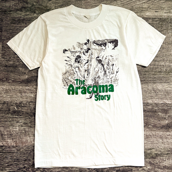 1980s Aracoma Story Cream Single Stitch Tee