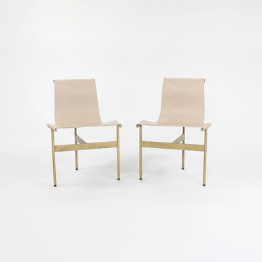 Pair of Doral Cream TG-10 Sling Dining Chairs by Gratz Industries, 2021