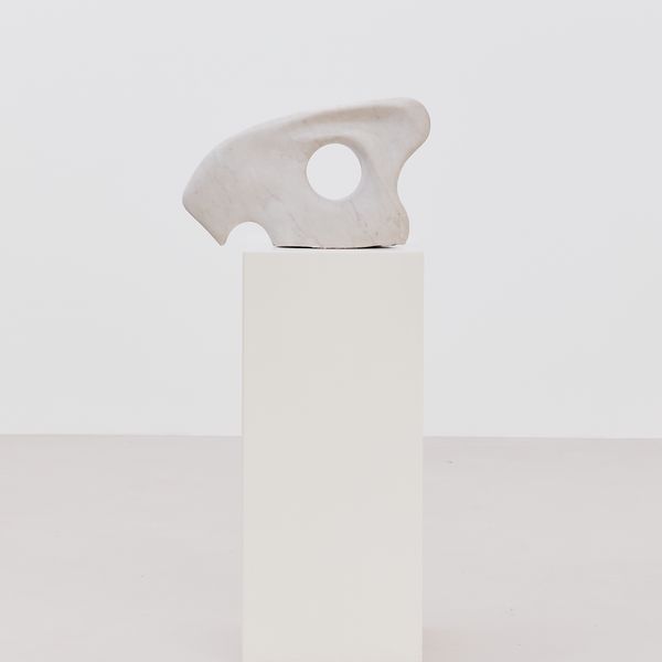 Biomorphic Carrara Marble Sculpture