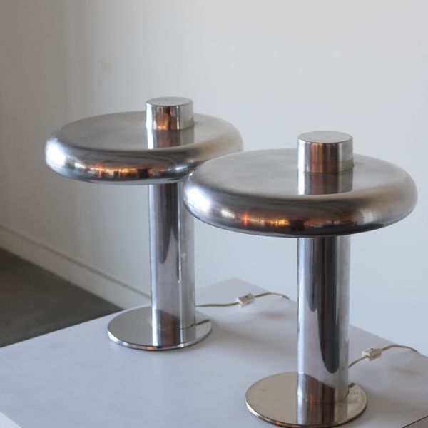 Modernist Mushroom Task Table Lamp by Koch & Lowy, 1970s