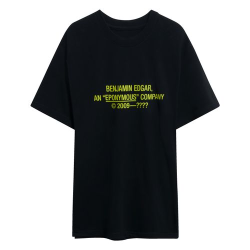 Benjamin.Edgar 'Eponymous' T-Shirt in Black/Yellow