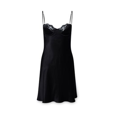 Underwire Slip Dress in Noir