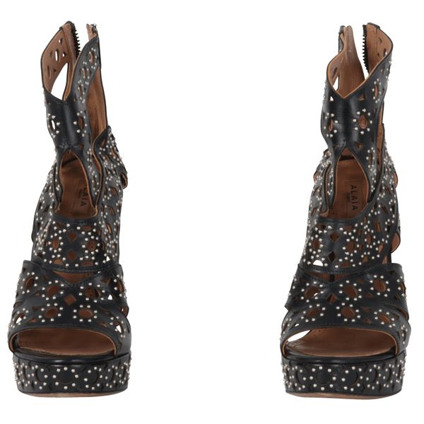 Alaïa Paris Studded Leather Heel