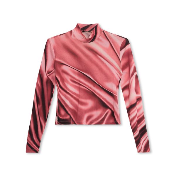 Cormio Red Silk Long Sleeve