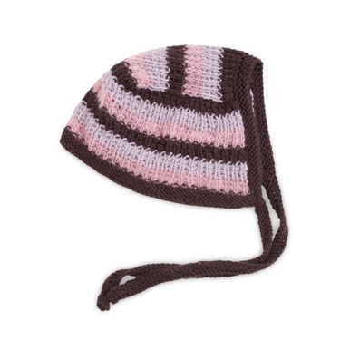 Striped Knit Bonnet