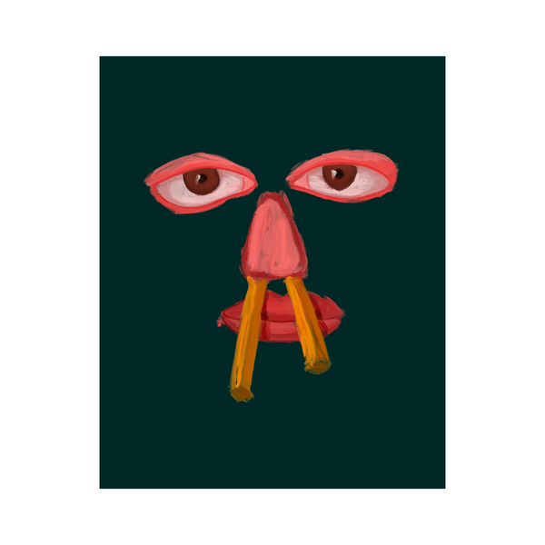 silly guy at the diner