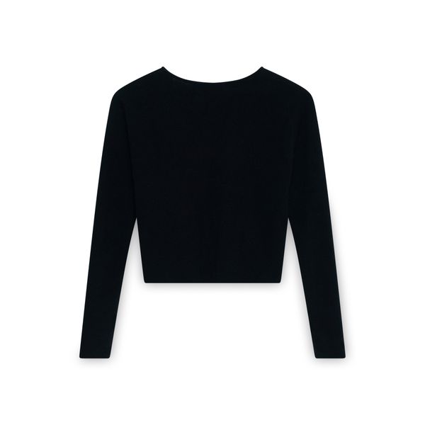 BOHÈME Black Cashmere Cardigan