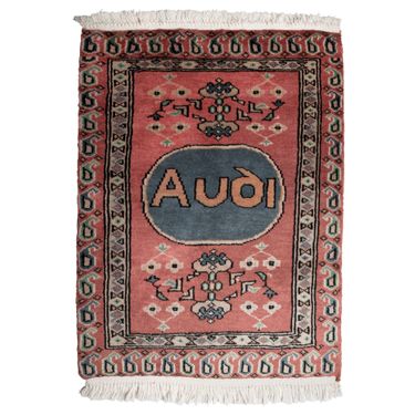 Vintage Audi Afghan Rug