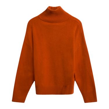 Public Habit Peggy Half-Zip Sweater in Pumpkin