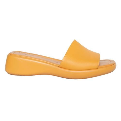 Paloma Wool Yellow Leather Slides