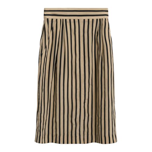 Vintage Oleg Cassini Striped Silk Skirt