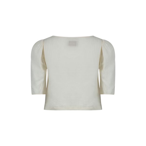 Penny Sage Sheer Cotton Top