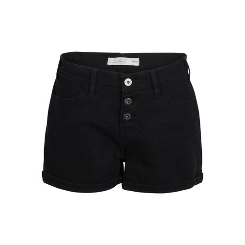 Levi's Rolled Cuff Black Denim Shorts 