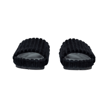 Céline Black Velvet Slides