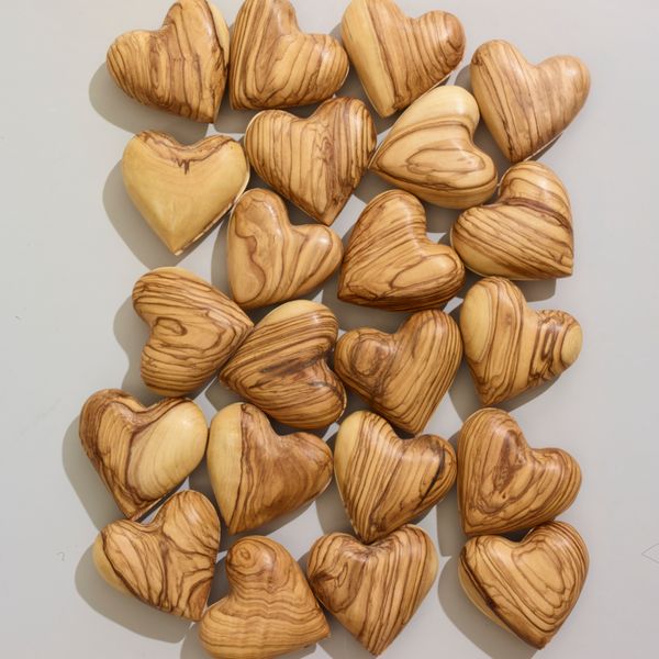 The Magnetic Olive Wood Heart