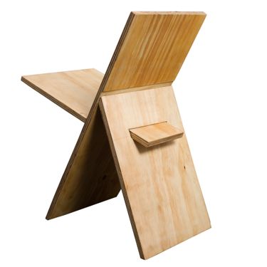 "A" Chair- Natural Plywood 