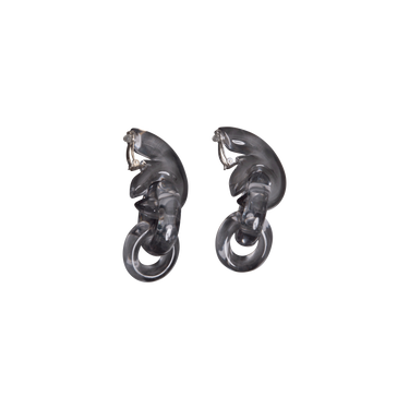 Monies Acrylic Chainlink Clip-On Earrings