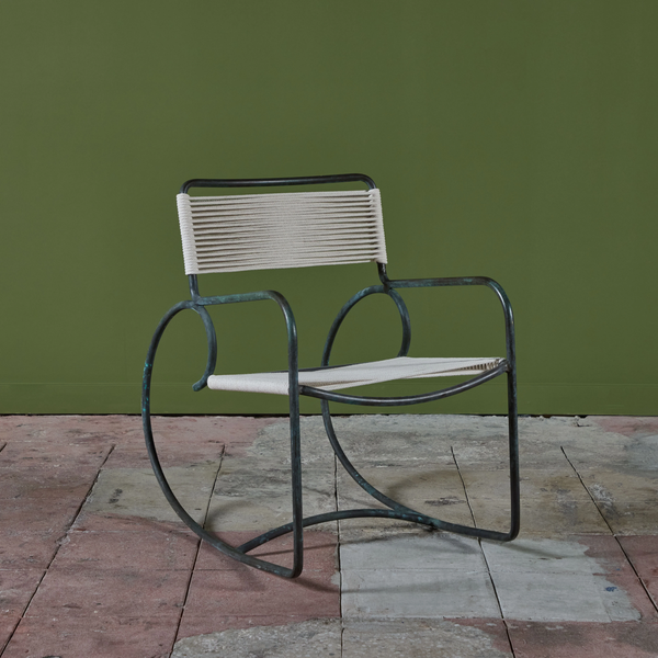 Bronze Patio Rocking Chair by Walter Lamb for Brown Jordan