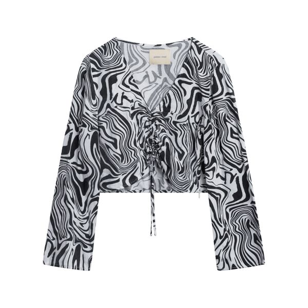 Paloma Wool Zebra Print Top