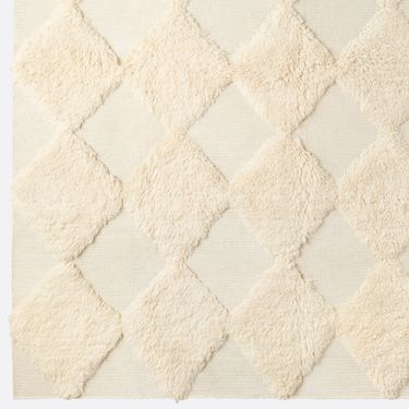 Chess Rya White Rug by Edin & Lina Kjellvertz 