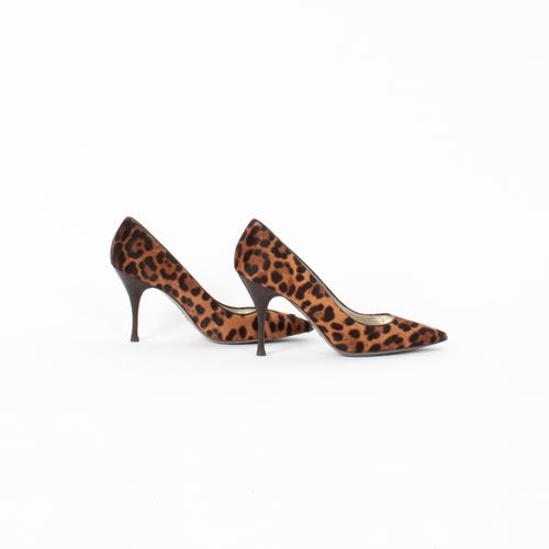 Louis Vuitton Teal/Turquoise High Heels Shoes Leopard Tassel Open Toe Sz 40