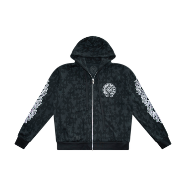 Chrome Hearts Cemetery Cross Monogram Zip-Up