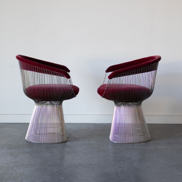 Platner Arm Chairs By Warren Platner for Knoll