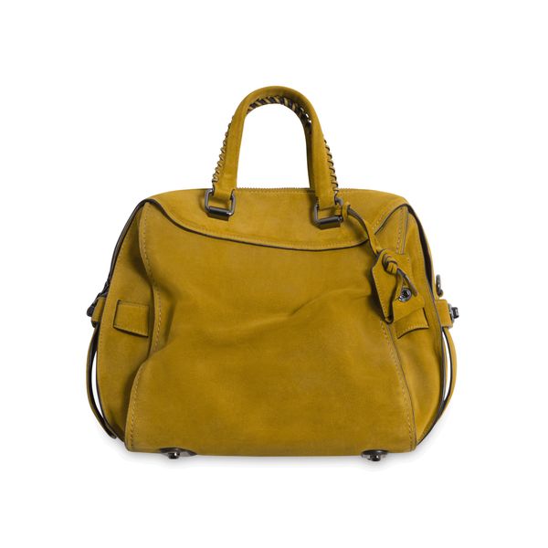 Coach Suede Adjustable Mini Duffle Bag - Tan