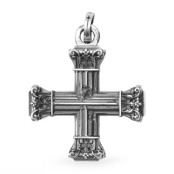 Square Corinthian Crucifix Pendant