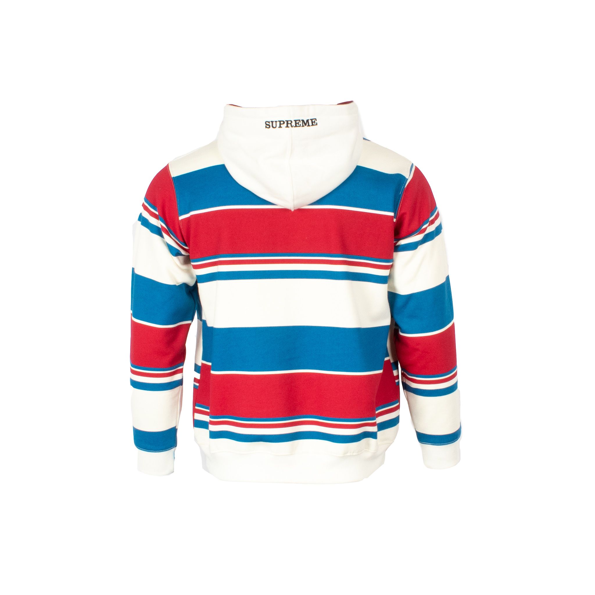 Supreme hot sale striped hoodie