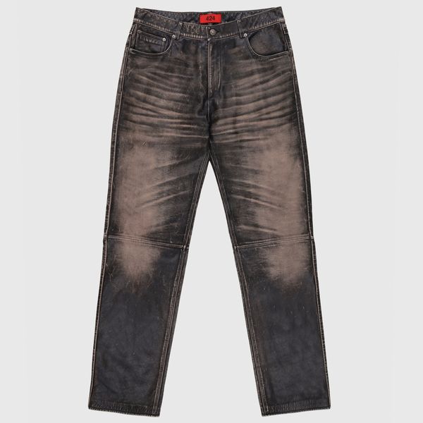 Rub Off Leather Jean