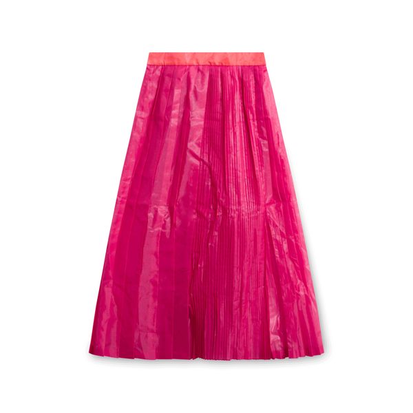 Vintage Facetasm Hot Pink Pleated Skirt