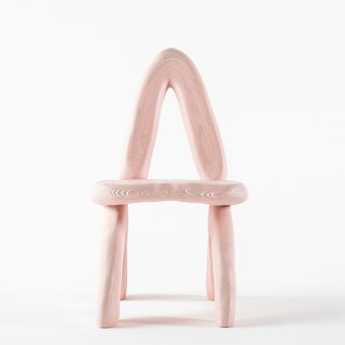 Dino Chair (Pink), 2024, Daniel Arsham