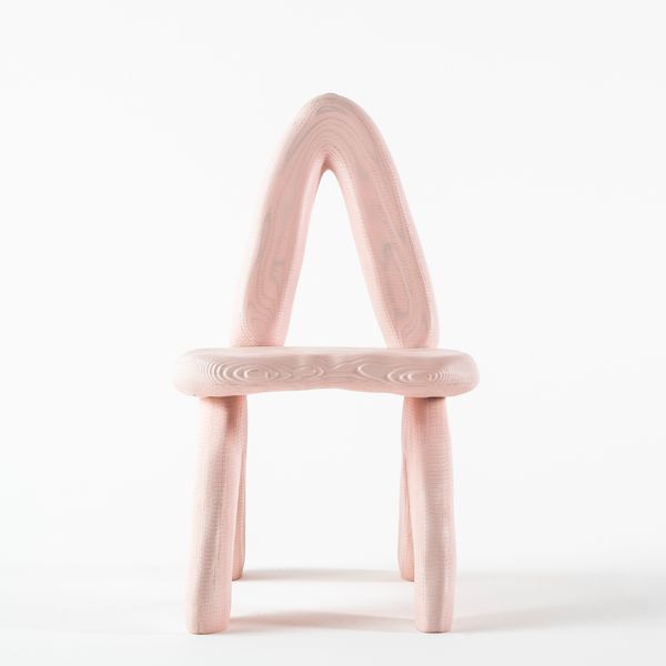 Dino Chair in Pink by Daniel Arsham, 2024