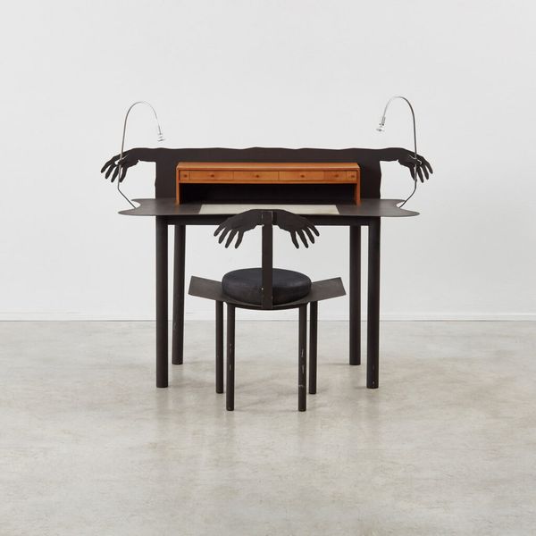 Andrés Nagel Entremanos Desk and Chair Akaba, Spain, 1988