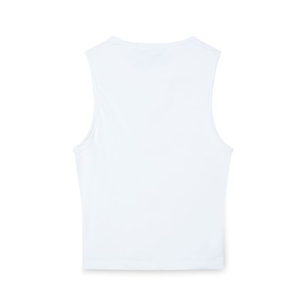 White Cutout Tank