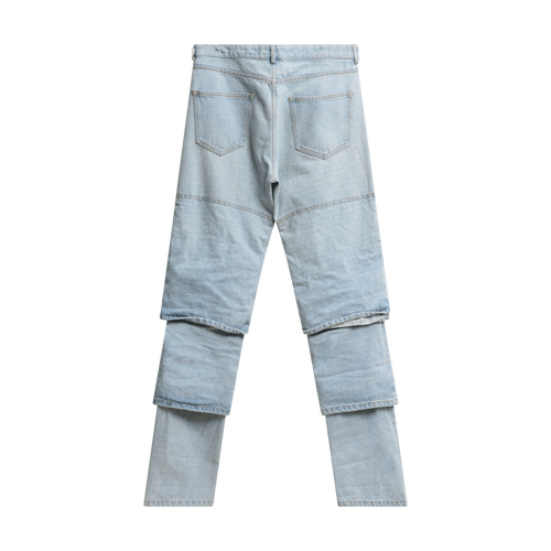 Y Project Multi Cuff Layered Jeans