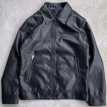 Vintage 2000s Biker Leather Jacket