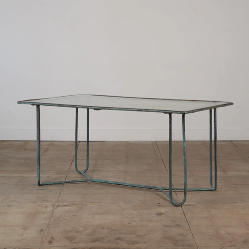 Bronze Patio Dining Table by Walter Lamb for Brown Jordan